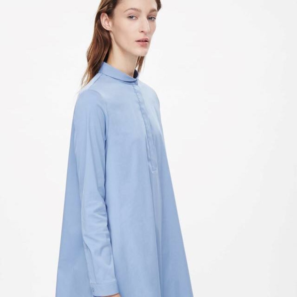COS effortless minimalistic blue dress size 2
